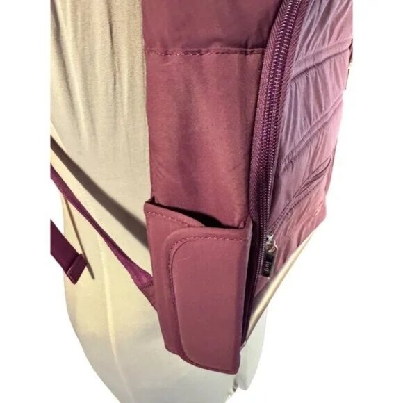Lug Plum Purple Backpack With Adjustable Straps & Multiple Pockets For Women - Picture 7 of 13